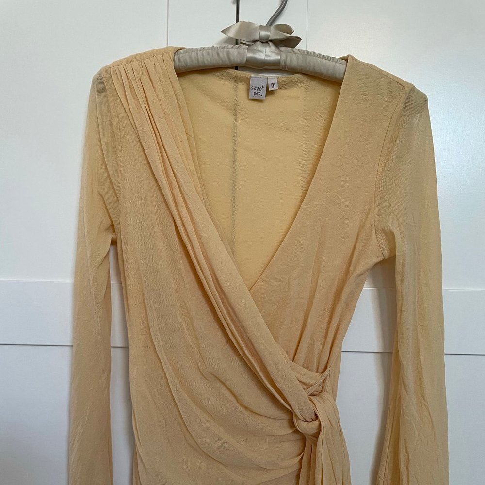 Anthropologie Sweet Pea Mesh Top,  M